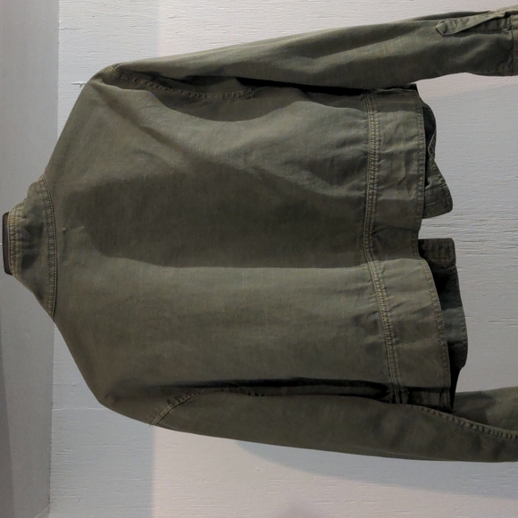 Like New! BP khaki 100% cotton army green jacket - Picture 6 of 11